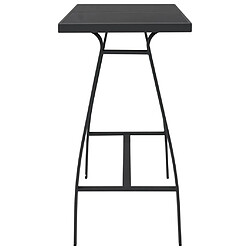 Avis vidaXL Table de bar Noir