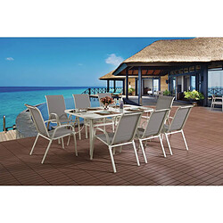 Habitat Et Jardin Salon de jardin Cordoba XL 180 - Phoenix - Gris