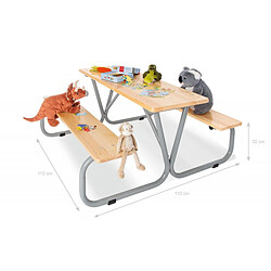 Pinolino Table de pique-nique enfant - Marron