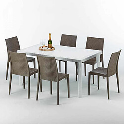 Grand Soleil Table Bistrot 150x90cm - Marron