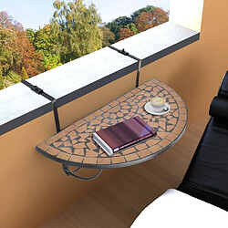 vidaXL Table suspendue de balcon Mosaïque 41123