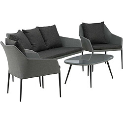 Avis Venture home salon de jardin 5 places - Gris foncé