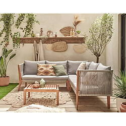 Bestmobilier Papua - Salon Bas de Jardin 5 Places Bois