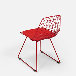 Ahd amazing home design Table de jardin ronde - Rouge pas cher