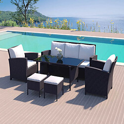 Ensemble table & chaises
