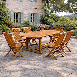 Ensemble table & chaises