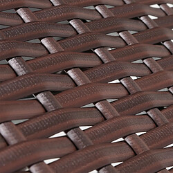 Mendler Table de salle à manger HWC-G16 - Brun