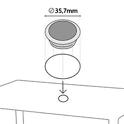 Acheter Grand soleil Salon de jardin table + 6 chaises - Noir