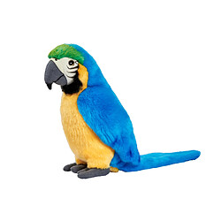 Anima peluche ara bleu réaliste