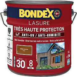 BONDEX Lasure Bois Très Haute Protection - Chêne Moyen - 2,5L