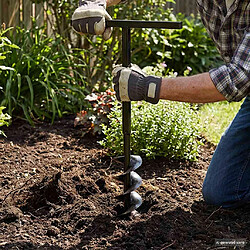 VidaXL Tarière sol avec tubes