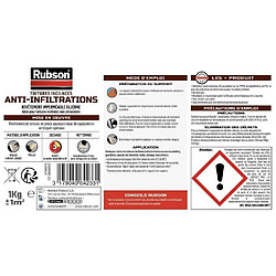 Rubson Anti-infiltrations Toitures - 1kg - Gris