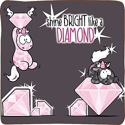 Nici peluche licorne Diamond Dust