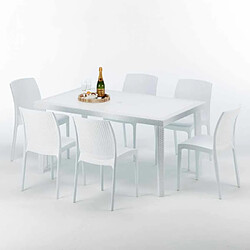 GRAND SOLEIL Table 150x90cm Avec 6 Chaises