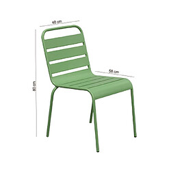 Mes chaises de jardin Baca - Vert pas cher