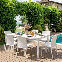 GRAND SOLEIL Table 150x90cm Avec 6 Chaises