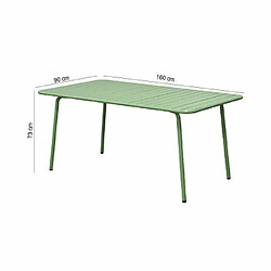 Acheter Mes Table de jardin Baca - vert