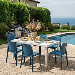 Grand Soleil Table Rectangulaire Rome - Blanc