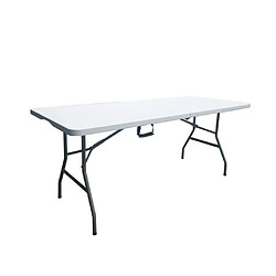 BigBuy Home Table pliante - 180 cm - Blanc