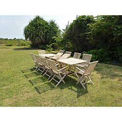 Avis C&l jardin table de jardin teck - Teck naturel