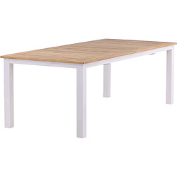 Venture home Table de jardin extensible - Blanc