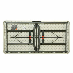 Lifetime Table de jardin pliable - Crème