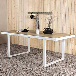 Venture home Merlo table de jardin - Blanc