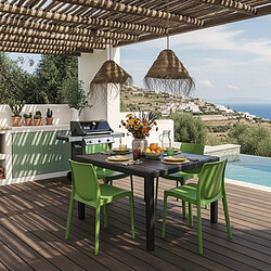 Grand Soleil Table Carrée Noire