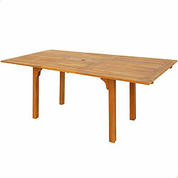 Aktive Table de jardin extensible - Bois naturel