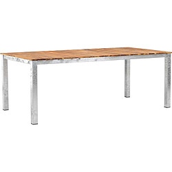 Venture home table de jardin Zenia - Argent
