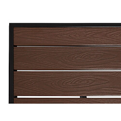Mendler Table de jardin repas - Noir marron foncé