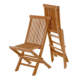 CONCEPT USINE Salon de jardin LUBOK en teck huilé