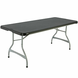 Lifetime Table de jardin pliante - Noir