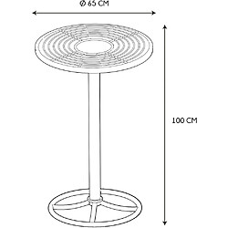 Avis The home deco factory Table bar de jardin Surabaya - Noir