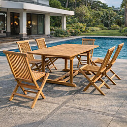 Ensemble table & chaises