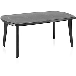 HABITAT ET JARDIN Table de jardin Atlantic - Anthracite