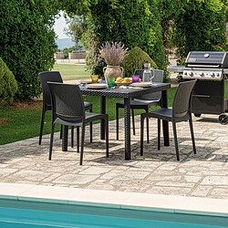 Grand Soleil Ensemble bar de jardin - Noir