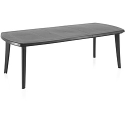 HABITAT ET JARDIN Table de jardin Atlantic - Anthracite