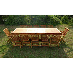 Avis C&l jardin Table de jardin teck - Marron