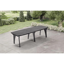Areta Table de jardin Lipari - Gris anthracite