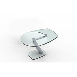 Inside 75 Table à manger extensible Zarai - Transparent