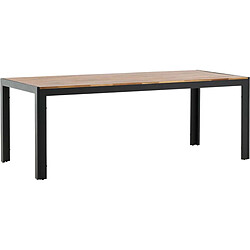 Venture Home Table de jardin Bois Table de jardin - Aluminium et Acacia - 205 x 90 cm - Naturel