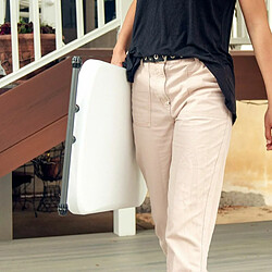 Lifetime Table d'appoint pliante - Blanc pas cher