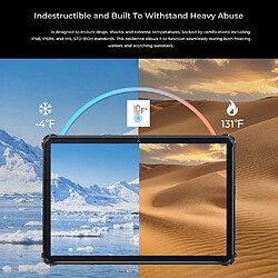 Yonis Tablette durcie 10.1" - Noir