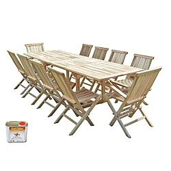 C&L JARDIN Salon jardin en teck BATAN