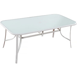 Habitat Et Jardin Table de jardin Cordoba - Phoenix - 8 places - Blanc