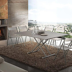 Inside 75 Table basse relevable extensible - Gris béton