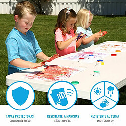 Acheter Lifetime table pliante rectangulaire - Blanc