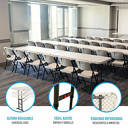 Avis Lifetime table pliante rectangulaire - Blanc