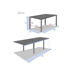 HESPERIDE Piazza Graphite pas cher